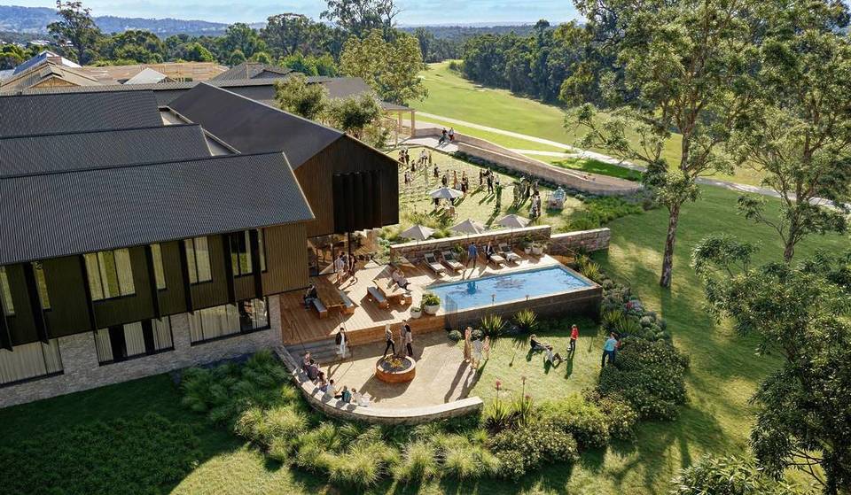 This new $50 million country club has opened just an hour from Sydney — with a 1,000-capacity beer garden, on-site golf course &amp; an outdoor play area