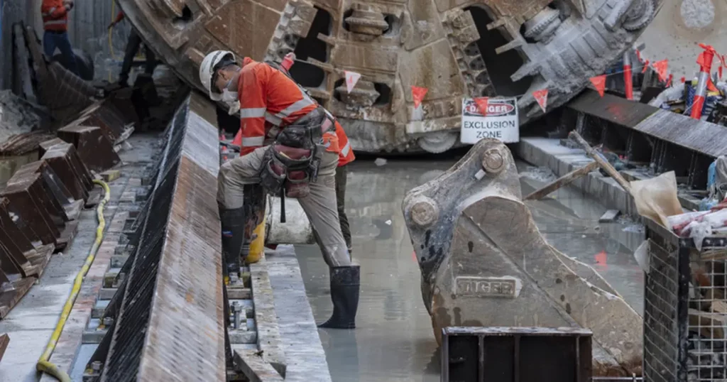 Sydney metro construction