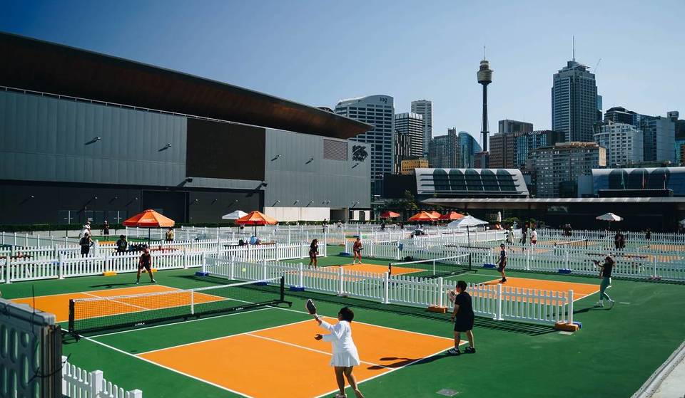 House of Pickle Just Opened A Sprawling 8-Court Club On A Darling Harbour Rooftop — Complete With Harbour Views And A Sunset Bar
