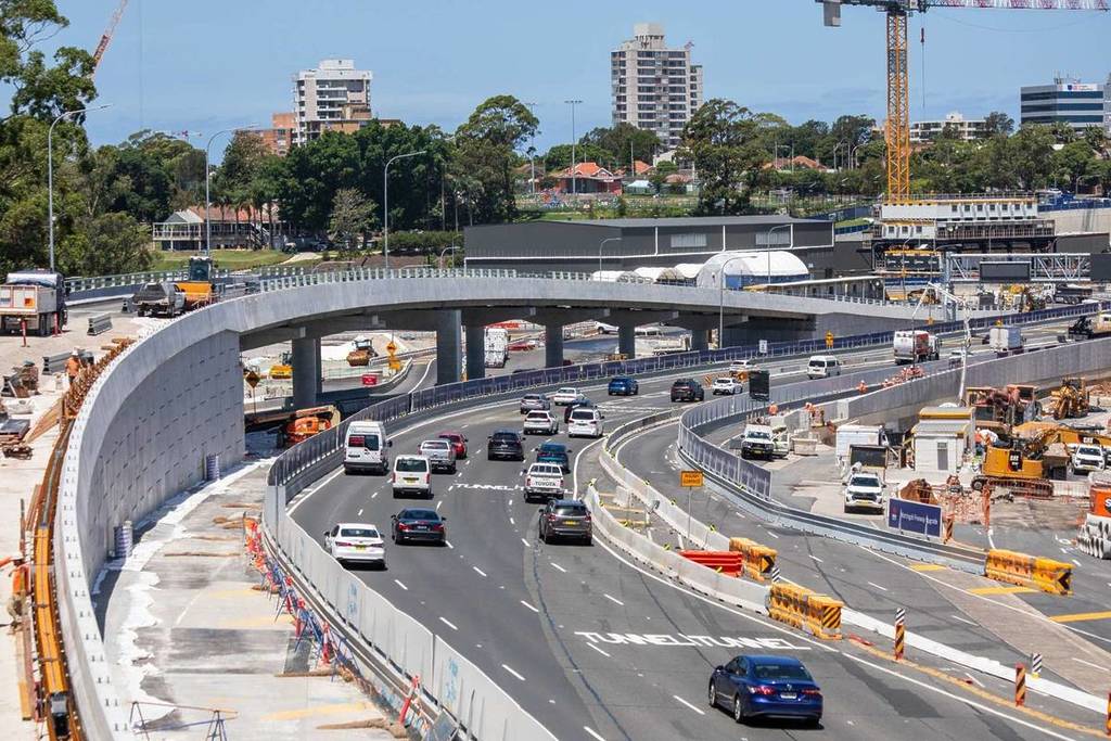 Miller Street on warringah freeway