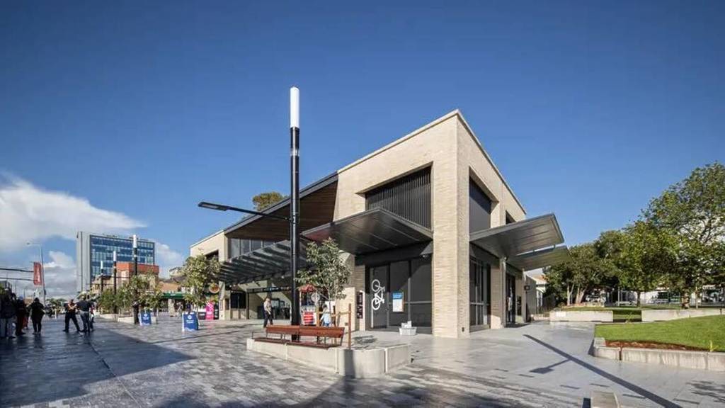 bankstown plaza building exterior near upcoming dining and shopping complex