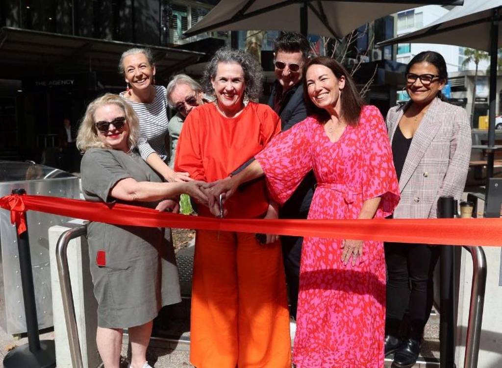 young street plaza reopening with mayor zoe 