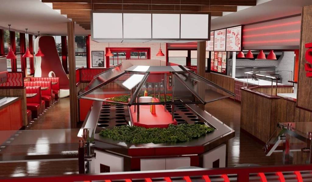 sizzler design at new spot in LA