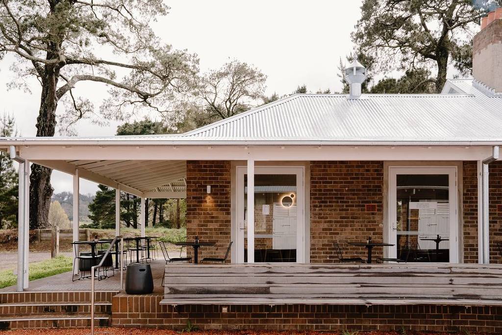Country-style cafe in Bowral with outdoor seating and rural surroundings