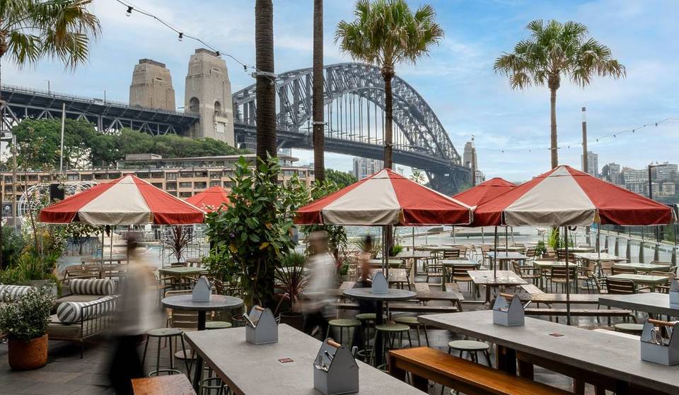 A sprawling four-level beer garden and restaurant opened today at Sydney’s CBD — with harbour views, pop-up gin bar &amp; a roaming martini trolley