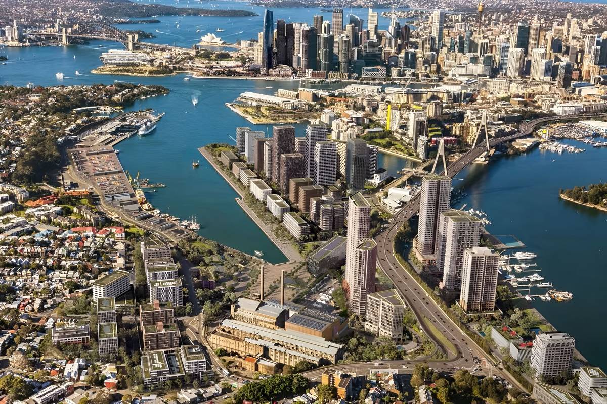 悉尼发布77公顷Bays West与Blackwattle Bay滨水规划