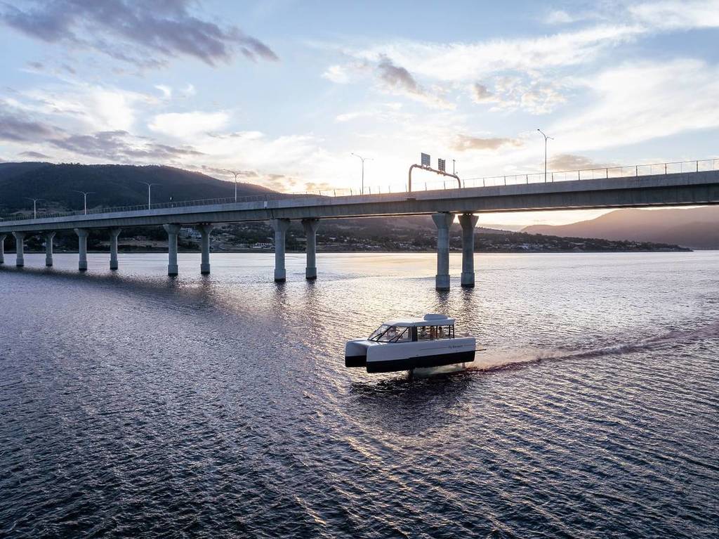 electric hydrofoiling vessel in australia