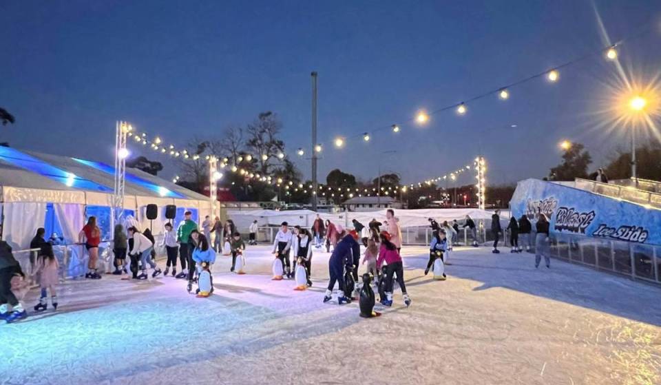 This popular Western Sydney suburb is turning into a winter wonderland – with an outdoor ice rink and food stalls