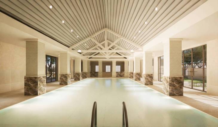 This stunning new bathhouse is opening one hour from Sydney – with mineral pools and a Champagne bar