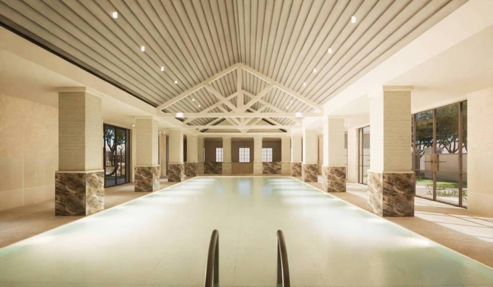 This stunning new bathhouse is opening one hour from Sydney – with mineral pools and a Champagne bar