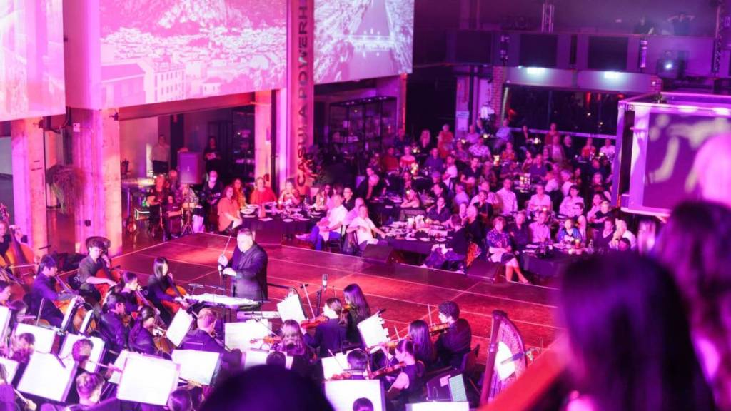An orchestra performs at Liverpool Powerhouse.