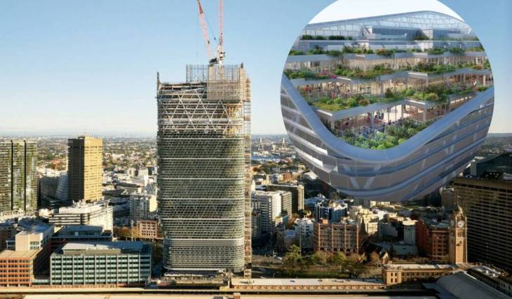 Sydney is quietly building the world’s tallest hybrid timber skyscraper right next to Central Station — featuring elevated parks and a historic 19th-century building hidden underneath