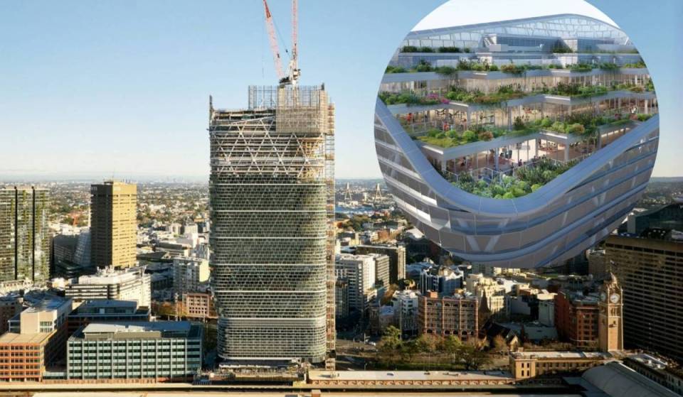 Sydney is quietly building the world’s tallest hybrid timber skyscraper right next to Central Station — featuring elevated parks and a historic 19th-century building hidden underneath