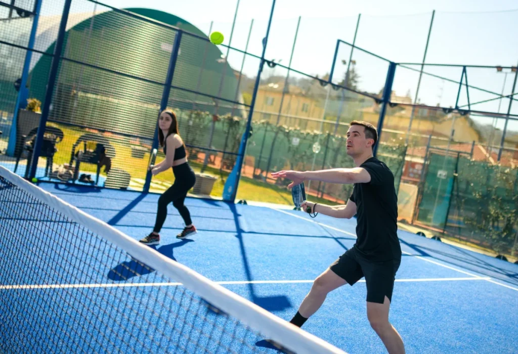 People playing padel