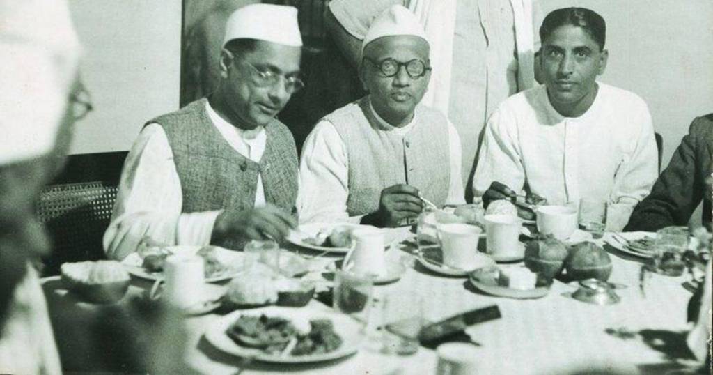 Original old photos of owners dining ar MTR in India