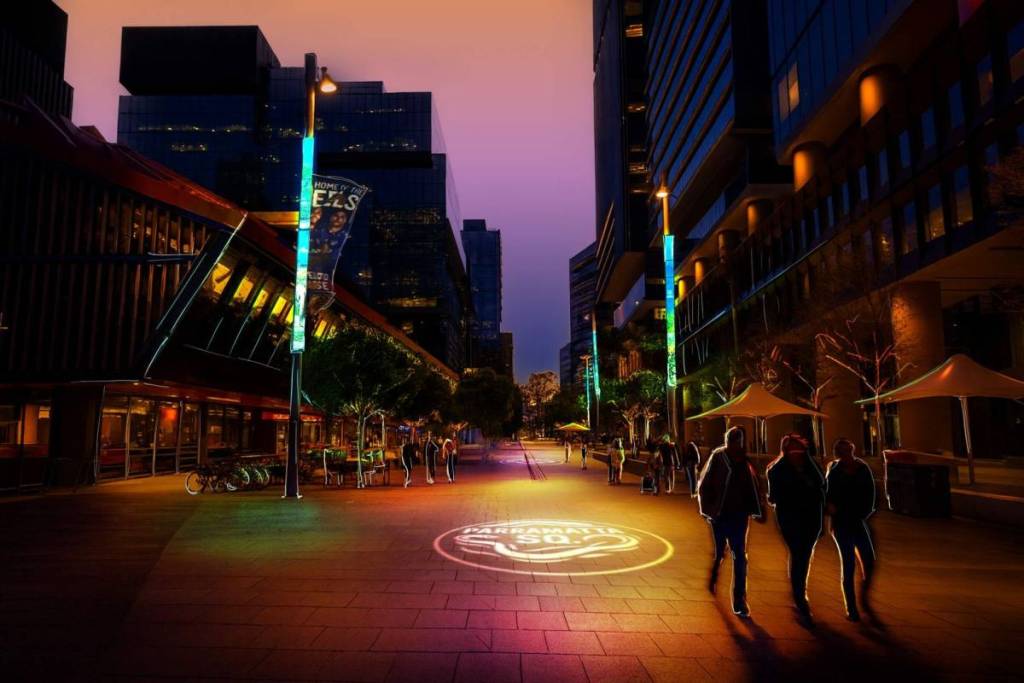 parramatta square lighting in Sydney