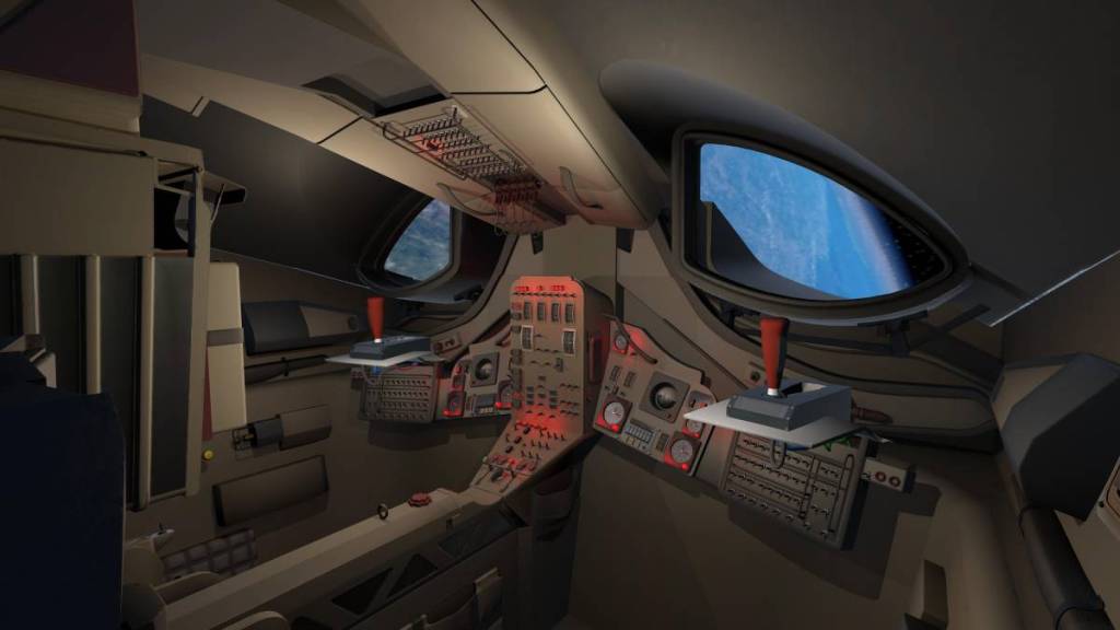 Inside the spaceship at LUNA: A Journey to the Moon.