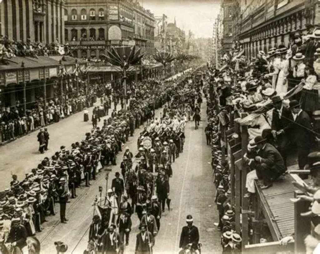 Federation Parade, George Street Sydney, 1901