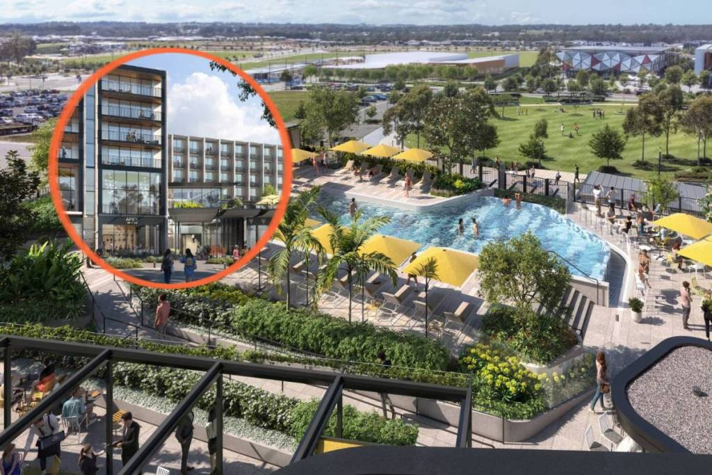 This new 6-storey resort-style hotel is opening just 20 minutes from Western Sydney’s new airport — with a gigantic outdoor pool, Italian-inspired restaurant &amp; motorsport DNA