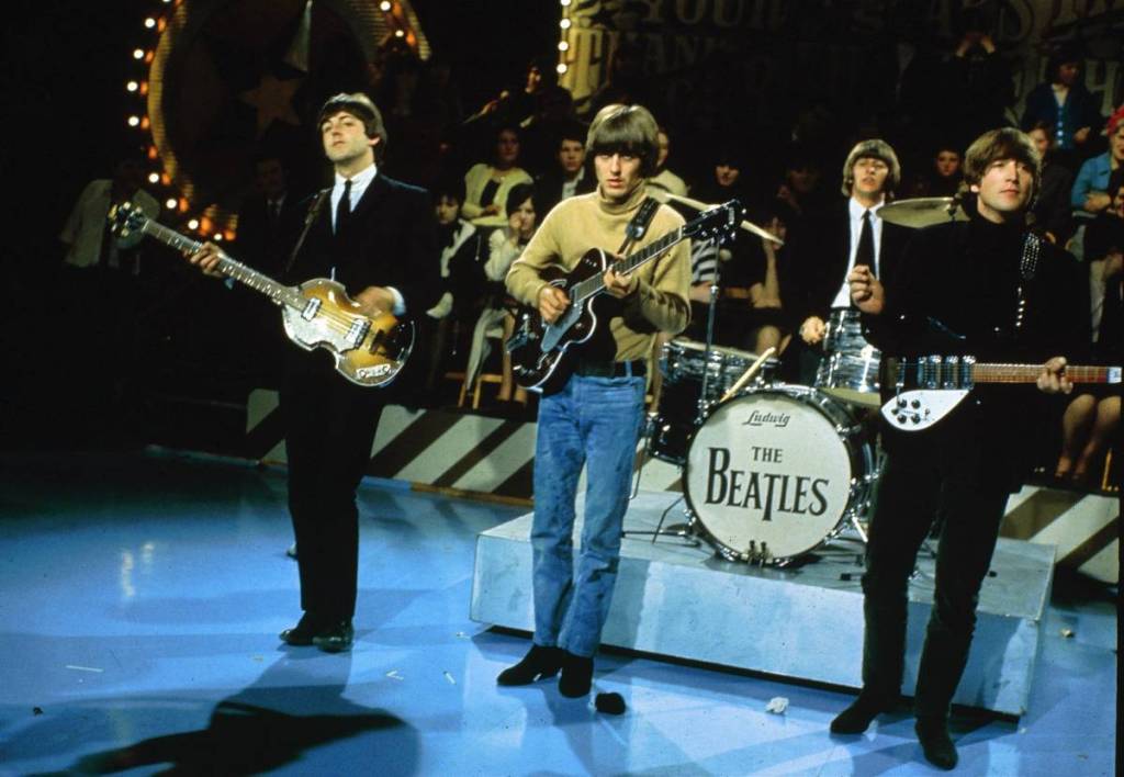 The beatles performing live
