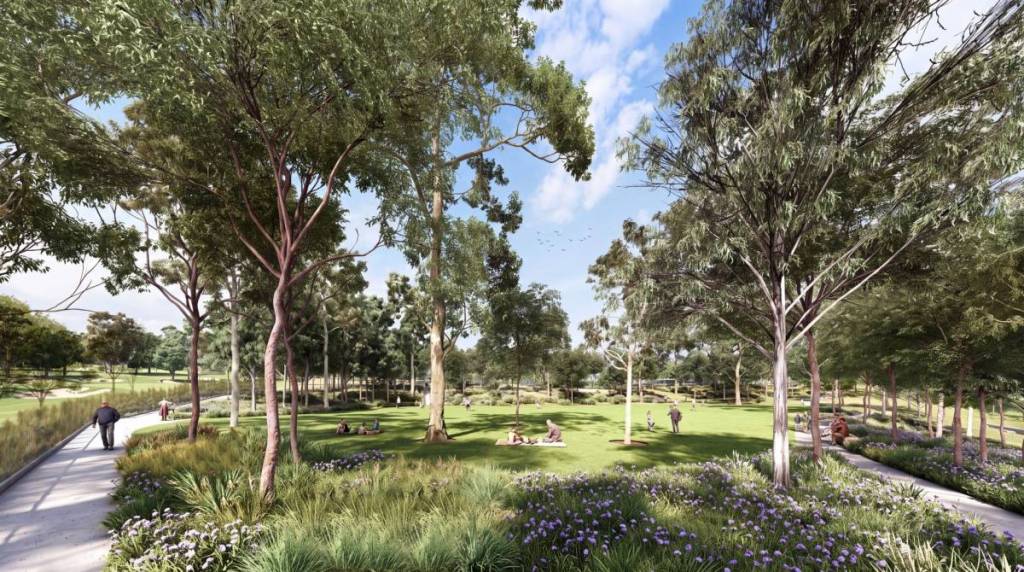 Cammeray Parklands in Sydney, new 2.5-hectare park with sporting facilities