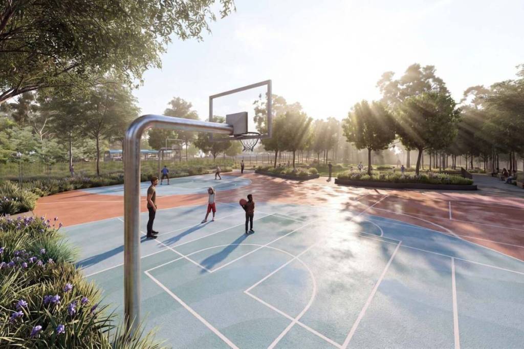 Cammeray Parklands in Sydney, new 2.5-hectare park with basketball and pickleball
