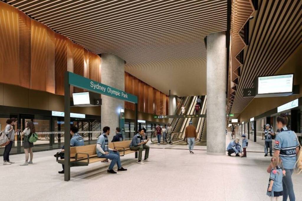 sydney olympic park metro station