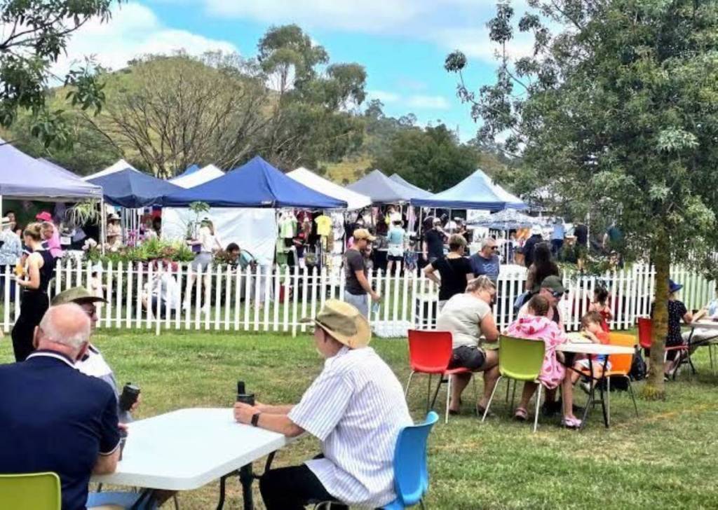 stalls at live easy community market in liverpool, sydney