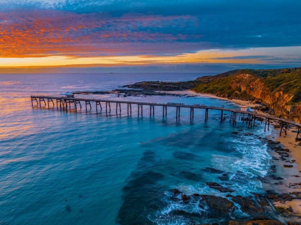 catherine hill bay in nsw, near the coal jetty