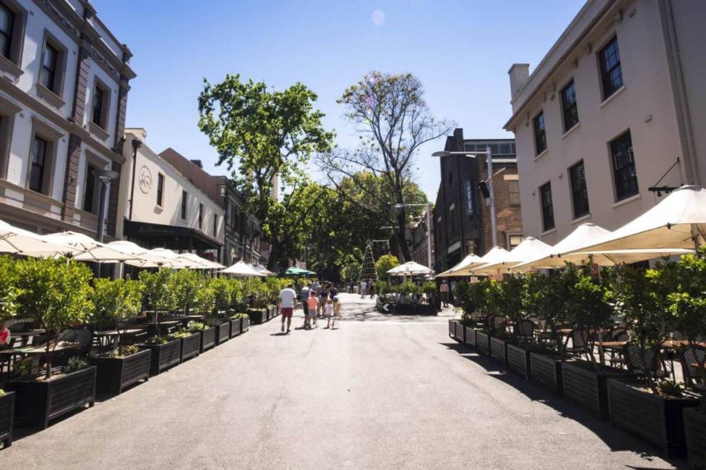 Sydyney george street upgrade at the rocks