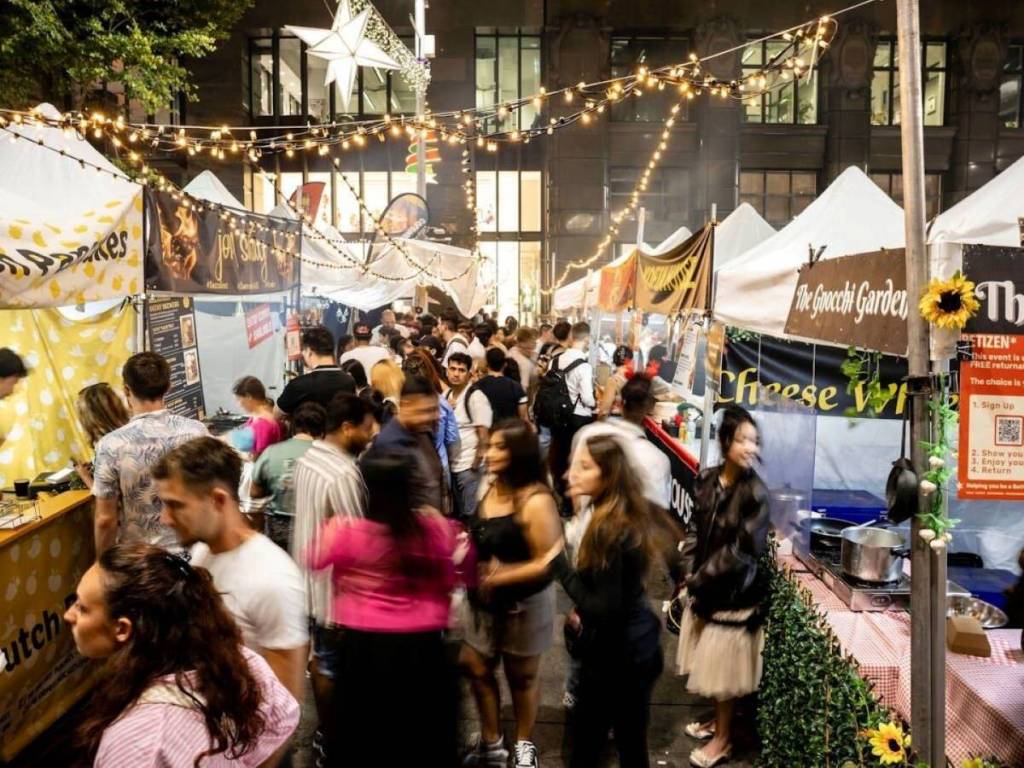 eat drink nights in sydney with a twilight market at wentworth point