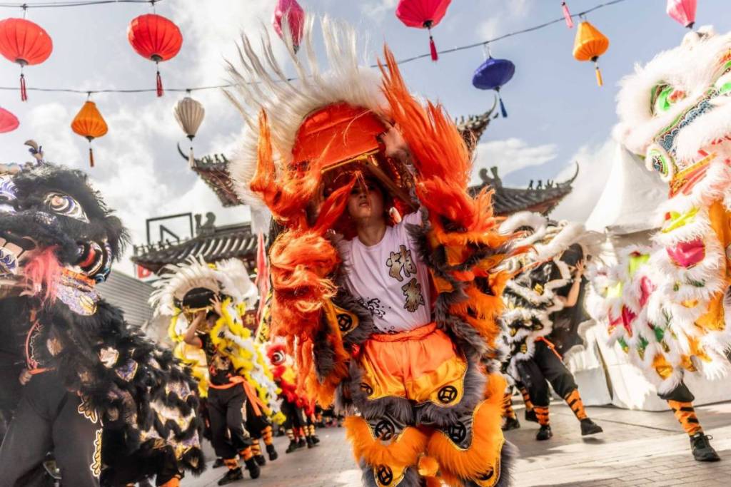 lion dance at the Cabramatta moon festival 2026 in sydney