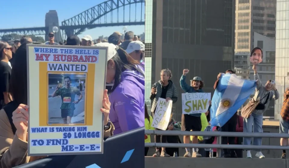 Sydney Marathon funny signs video from the Opera House