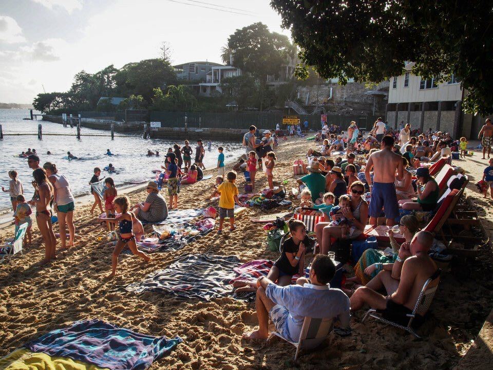 people gathered at the baths in sydney cbd reopening for season 2026