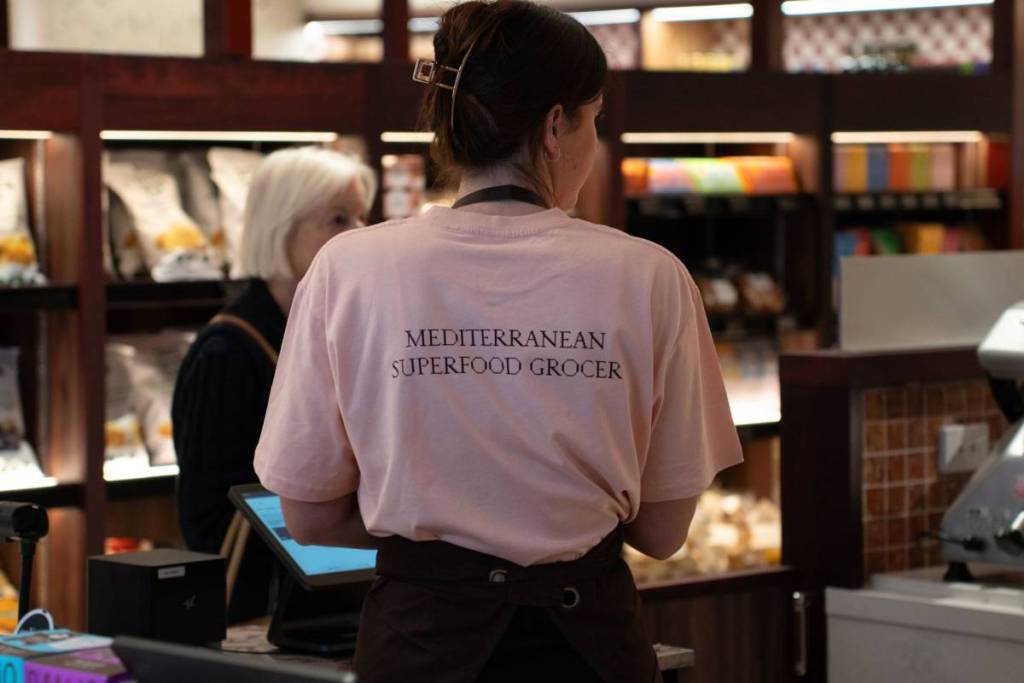 grocer at super mercato in double day, sydney