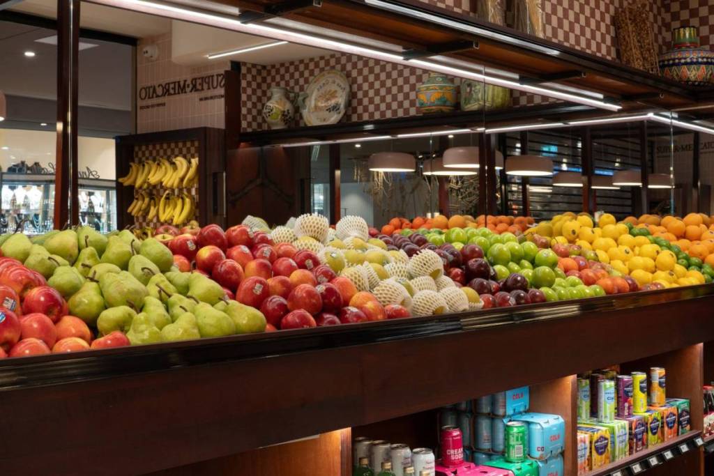 fruits at Mediterranean inspired grocer, super mercato in double day, sydney