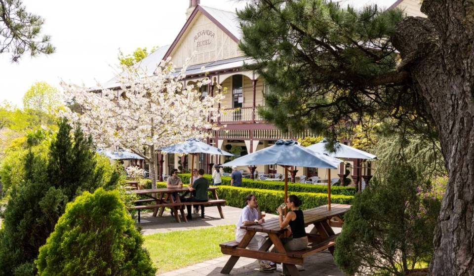 This 120-year-old Blue Mountains heritage hotel is the perfect train getaway from Sydney — with a $1 million makeover, cherry blossoms and sweeping valley views