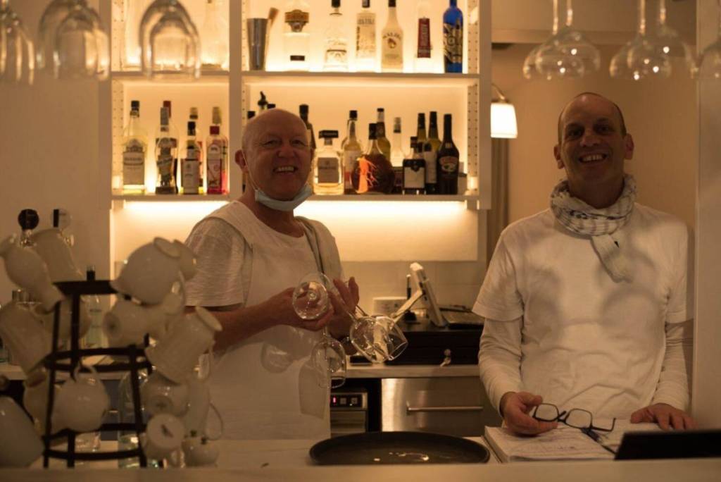 Marek and Arthur at Martha's in northbridge, Sydney closing after 22 years
