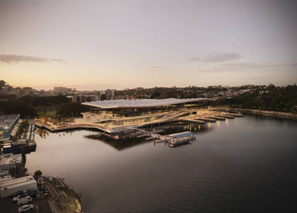 sydney fish market's new ferry wharf