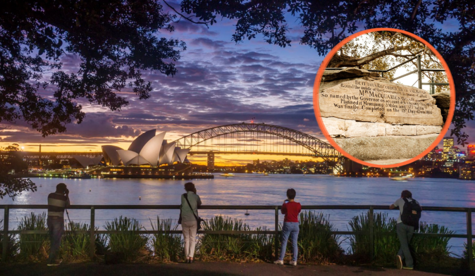 In 1810, a Sydney governor had this sandstone ledge hand-carved for his wife — 216 years later, it offers one of Australia’s most famous free views