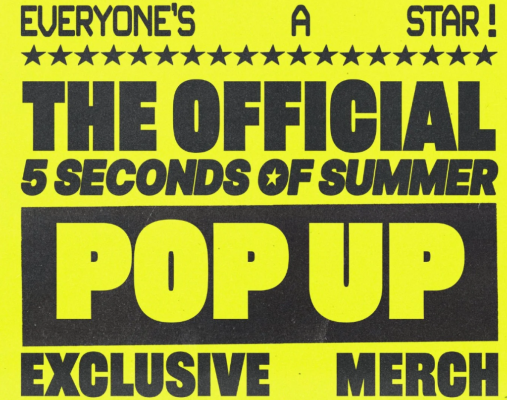 5sos aka five seconds of summer sydney pop up