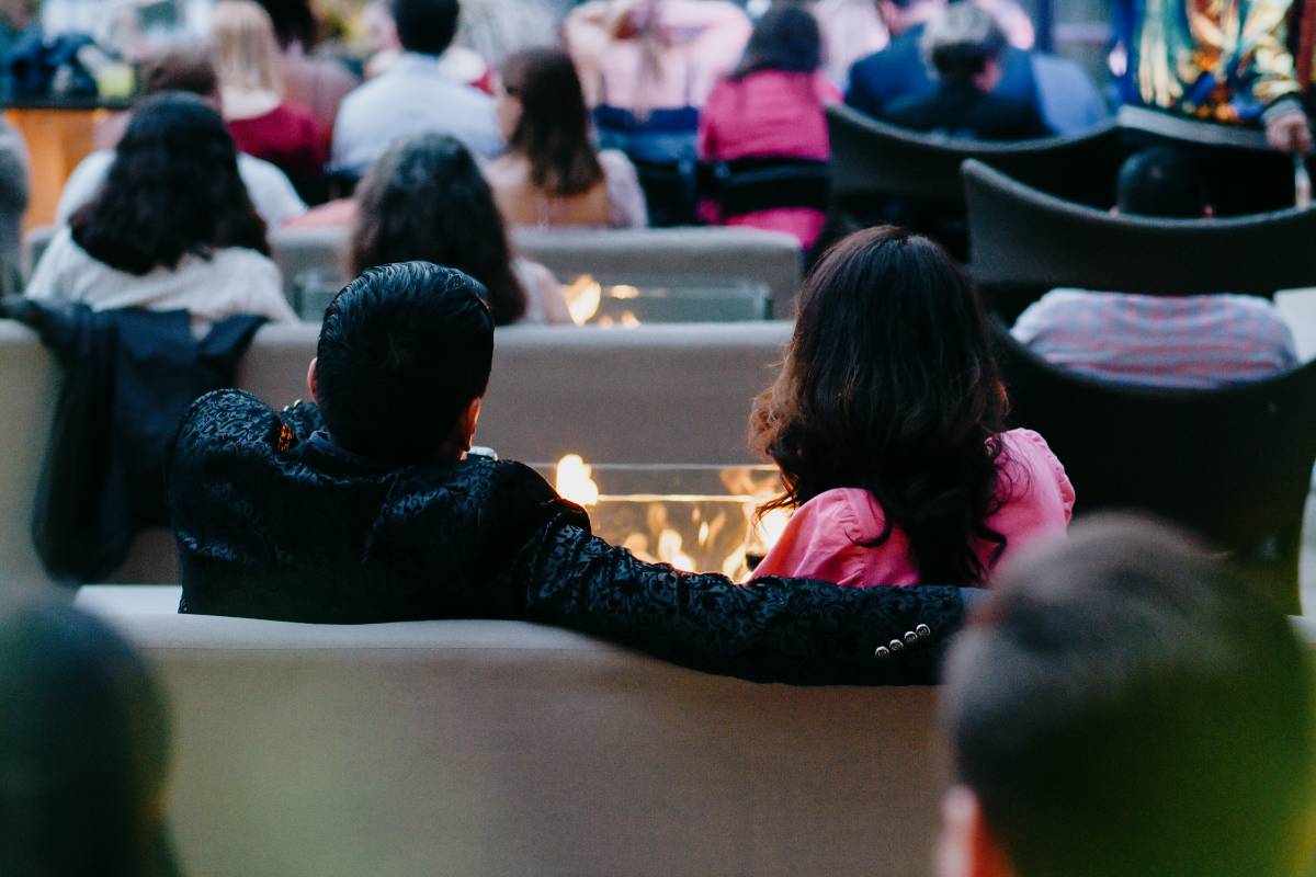 couple watching concert