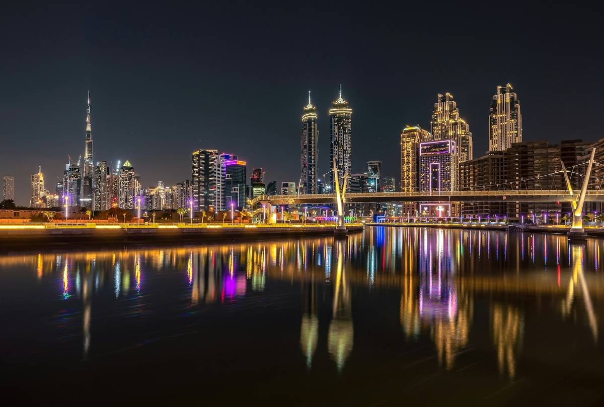 Dubai at night