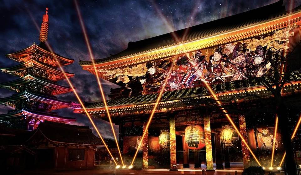 浅草寺史上初！壮大なプロジェクションマッピングが5日間限定開催