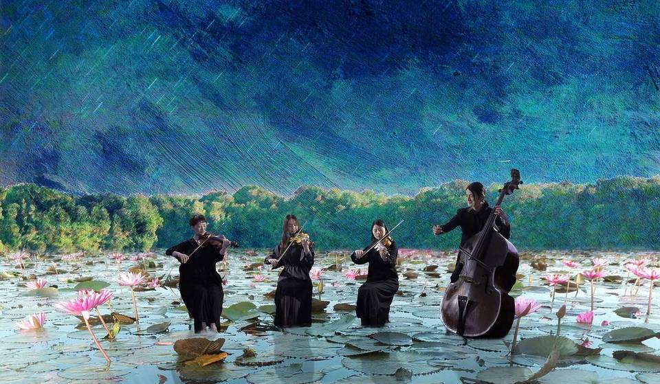 モネの絵画と生演奏を楽しむ「イマーシブ・コンサート」が期間限定で開催