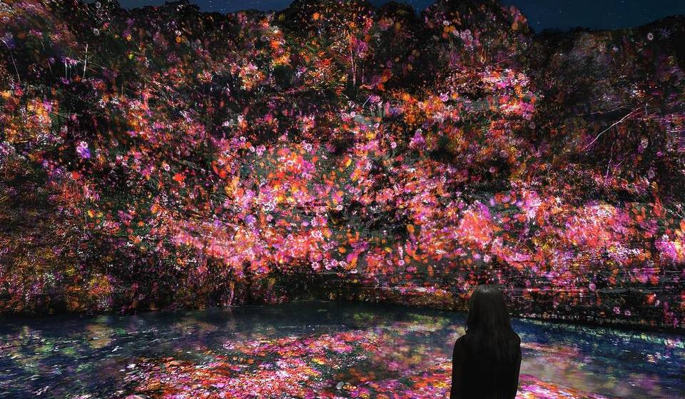 夜の野外アート展「チームラボ 養老渓谷」4月17日から期間限定で開催