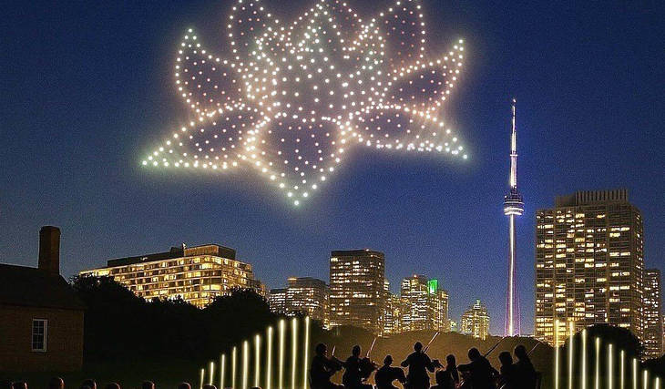 Toronto Is Getting Its First-Ever Dazzling Drone Show With A Live Orchestra Next Month