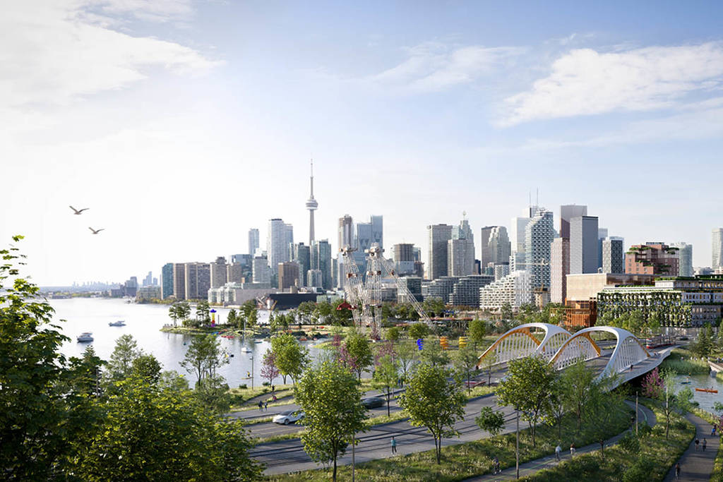 Toronto vient d’ouvrir un nouveau parc gigantesque sur une île artificielle