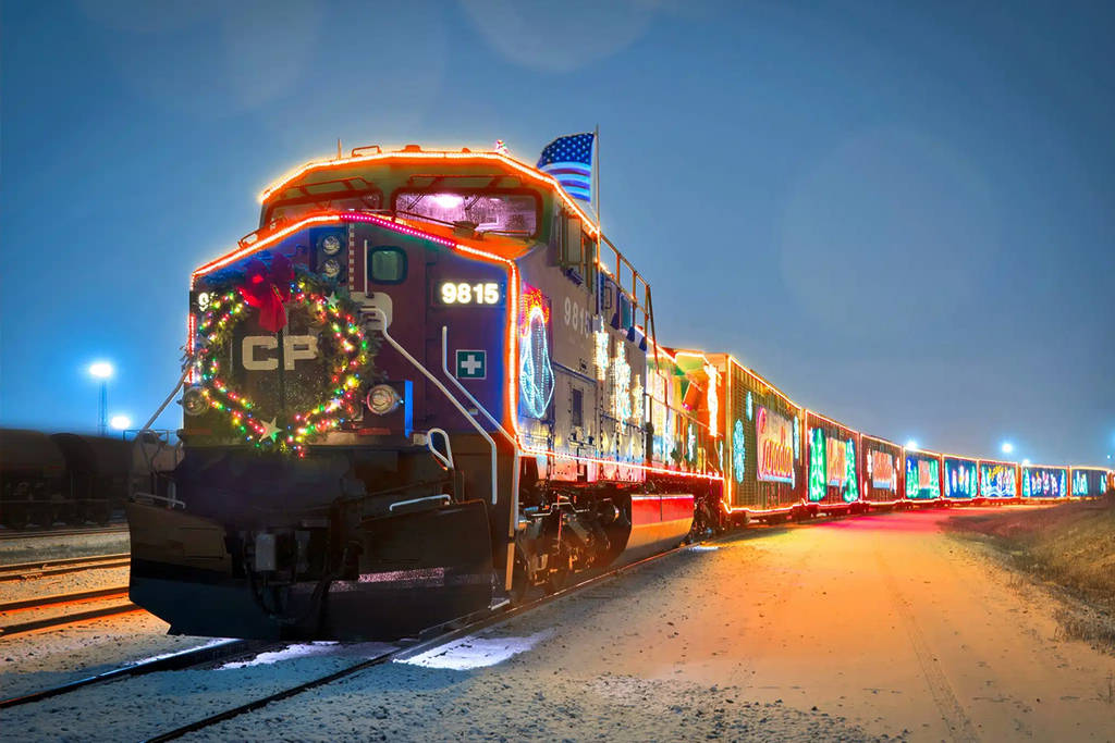 Ce train des fêtes couvert de milliers de lumières amène un concert gratuit directement à Toronto