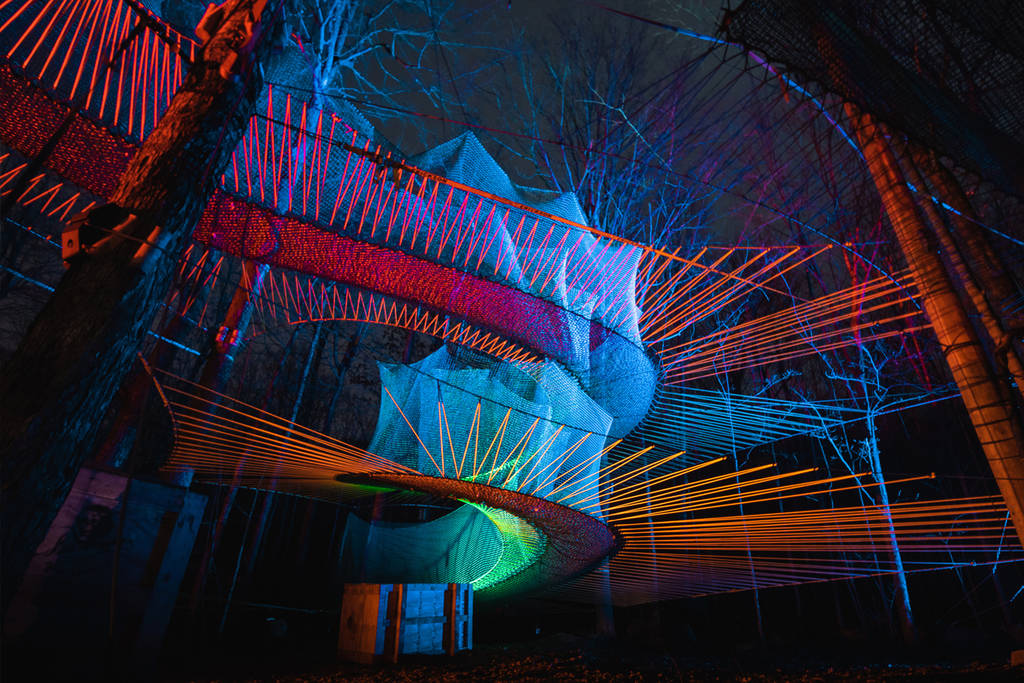 You Can Bounce Through A Glowing Forest This Halloween Near Toronto